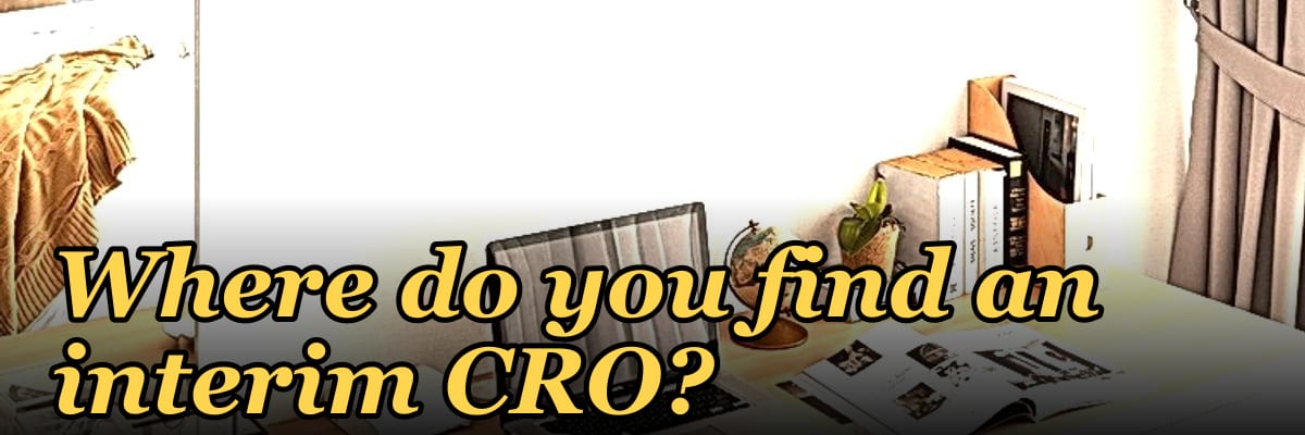 Where do you find an interim CRO?
