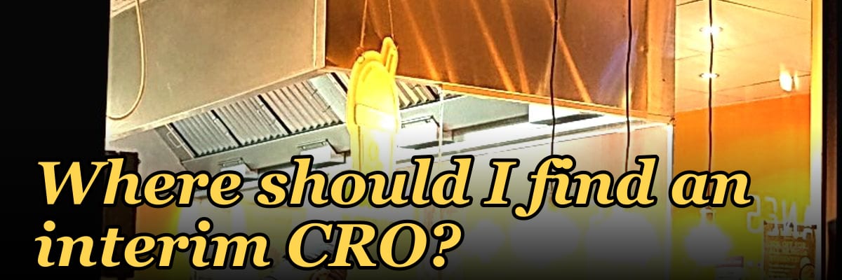 Where should I find an interim CRO?