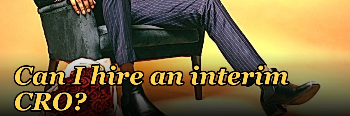 Can I hire an interim CRO?
