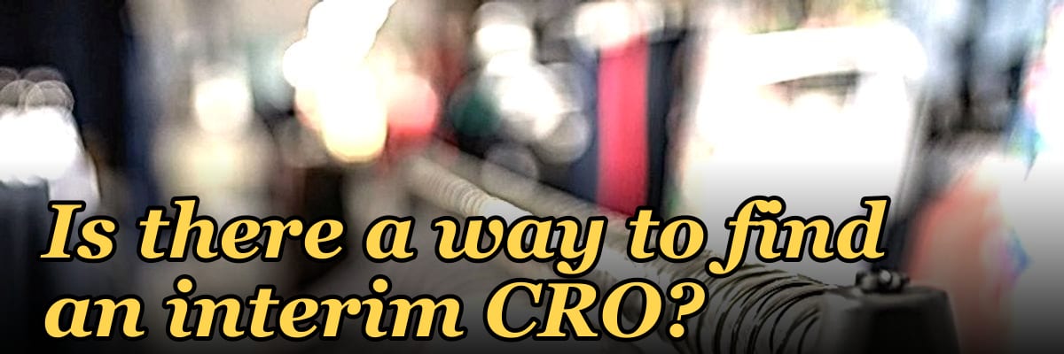Is there a way to find an interim CRO?