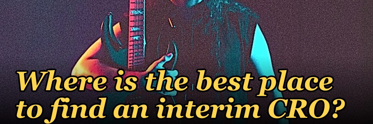 Where is the best place to find an interim CRO?