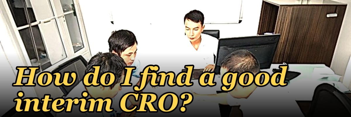 How do I find a good interim CRO?