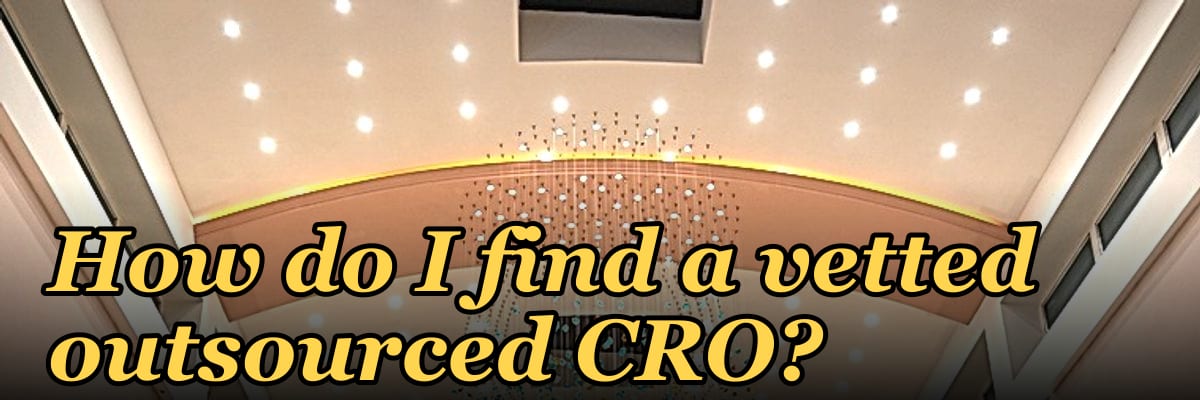 How do I find a vetted outsourced CRO?