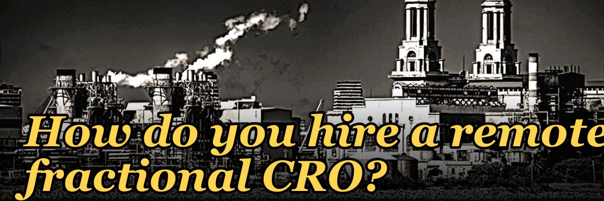 How do you hire a remote fractional CRO?