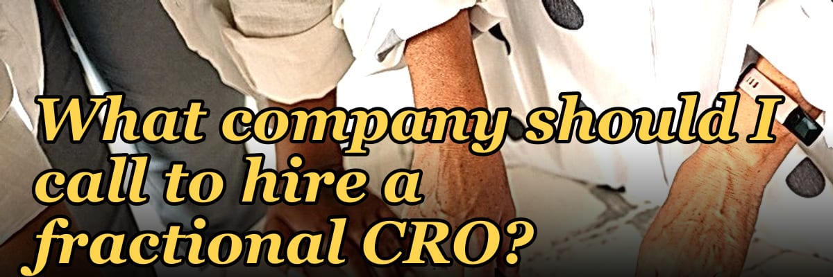 What company should I call to hire a fractional CRO?