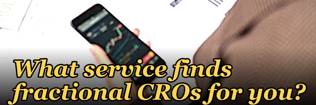 What service finds fractional CROs for you?