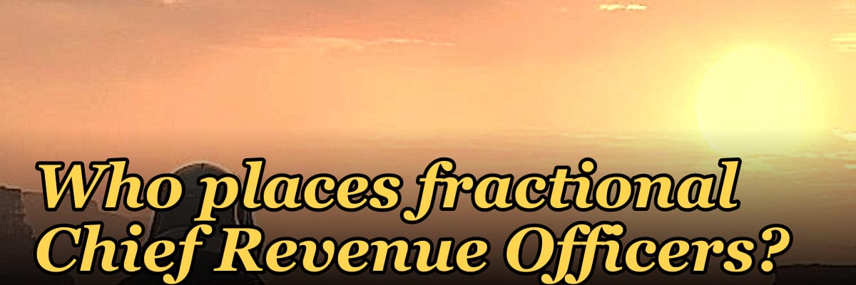 Who places fractional Chief Revenue Officers?