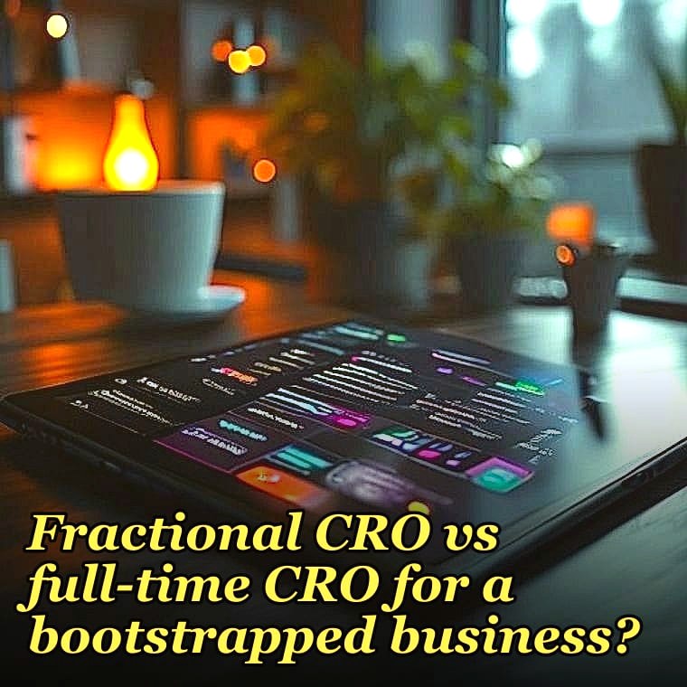 Fractional CRO vs full-time CRO for a bootstrapped business in 2027?