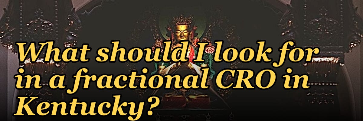 What should I look for in a fractional CRO in Kentucky in 2027?