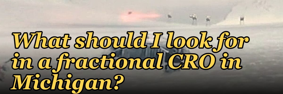 What should I look for in a fractional CRO in Michigan in 2027?