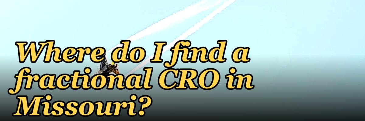 Where do I find a fractional CRO in Missouri in 2027?