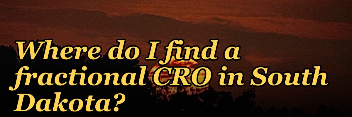 Where do I find a fractional CRO in South Dakota in 2027?