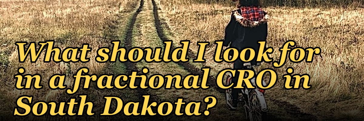 What should I look for in a fractional CRO in South Dakota in 2027?