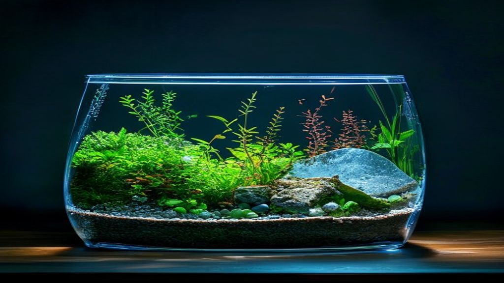 Aqueon Half-Moon and Specialty Glass Aquariums