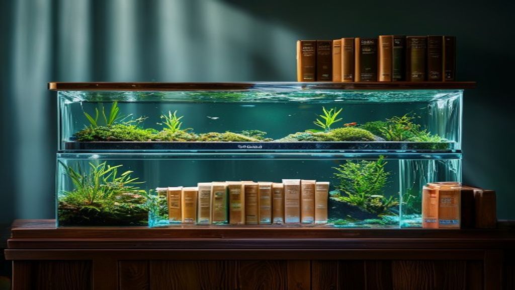 Marineland Bookshelf / 5-Gallon Glass Aquarium